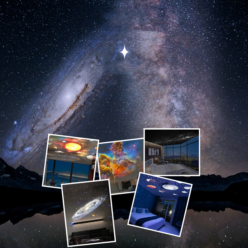 Night Light Galaxy Projector Starry Sky Projector 360 Rotate Planetarium Lamp For Kids Bedroom Valentines Day Gift Wedding Deco view