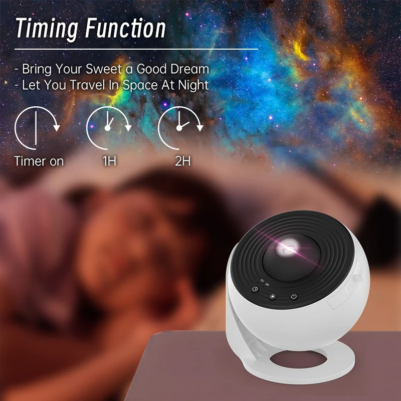 Night Light Galaxy Projector Starry Sky Projector 360 Rotate Planetarium Lamp For Kids Bedroom Valentines Day Gift Wedding Deco view