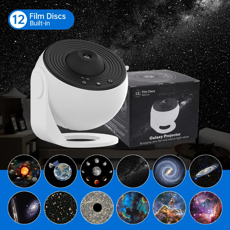 Night Light Galaxy Projector Starry Sky Projector 360 Rotate Planetarium Lamp For Kids Bedroom Valentines Day Gift Wedding Deco view